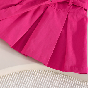 Nuovo Vestito Estivo Senza Maniche in Denim per Ragazze + Cintura, Abito Casual Dolce - Product Image 6