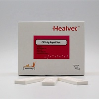 Kit de diagnostic Healvet avec bandelettes de détection, test de parvovirus, réactifs vétérinaires CPV, kits de test canin CPV pour vétérinaires