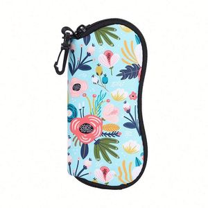 Étui à lunettes souple personnalisé en néoprène avec fermeture éclair, pochette de voyage pour lunettes de soleil pour femmes et hommes - Product Image 1