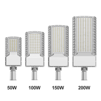 Lampadaire LED intelligent professionnel à pleine puissance 180lm/w, garantie 5 ans, IP66, aluminium, 50w 100w 150w 200w, pour extérieur