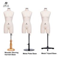 Beifuform 1/2 échelle Mini femme factice avec jambes pour vêtement école de créateurs étudiants et mannequin de couture