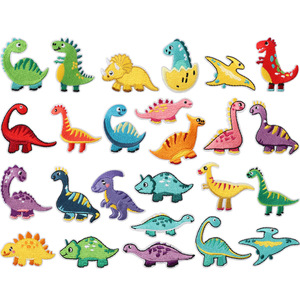 Parche Bordado de Poliéster con Diseño de Parque de Dinosaurios, Personalizable con <span class=keywords><strong>Marca</strong></span> OEM/ODM, Adorno para <span class=keywords><strong>Ropa</strong></span> Infantil - Product Image 2