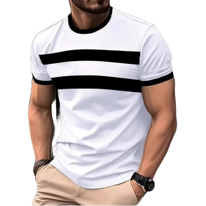 Nouvel Arrivage : Ensemble T-shirt et Short Décontracté pour Homme – Tissu Éponge Tricoté Respirant, Séchage Rapide, Confortable, Design Vintage, Idéal Été - Product Image 2