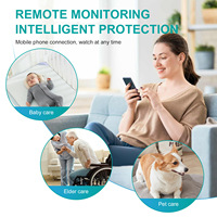 1080P Mini Cámara Reloj HD Despertador WIFI Cámara doméstica con visión nocturna Detección de movimiento