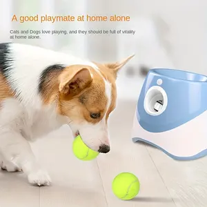 Groothandel Automatische Pet Tennis Ballenwerper Hond Speelgoed Hond Behendigheid Trainingsapparatuur Buiten Elektrische Bal Werpmachine