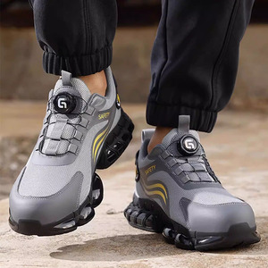 Chaussures <span class=keywords><strong>de</strong></span> sécurité GUYISA pour hommes, <span class=keywords><strong>ultra</strong></span> légères, semelle souple, embout en acier anti-écrasement, anti-perforation, respirantes, avec boucle intelligente - Product Image 4
