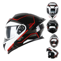 Nouveau Casque Modulable Relevable avec Casques de Moto pour Hommes Motard