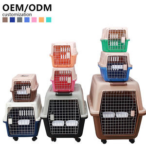 Kotak udara portabel hewan peliharaan kualitas tinggi penghalang popok jaring tas kucing pembawa perjalanan luar ruangan anjing dengan roda - Product Image 2