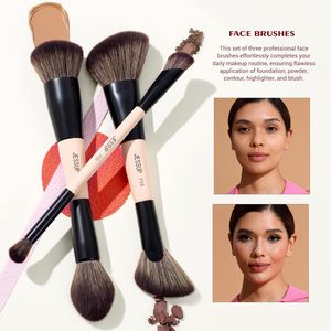 I set regalo per trucco Jessup T506 e T517 includono pennelli Kabuki e spugna con elegante confezione regalo