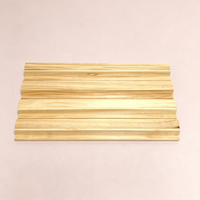 Support de rangement portable en bois de luxe moderne pour tuiles de mahjong à bords droits 50*6*2.5 cm, idéal pour les loisirs et le divertissement
