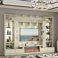 Console TV Américaine Européenne Meuble Cheminée Française Foyer à Flamme de Simulation pour Décoration de Salon Décoratif Électronique