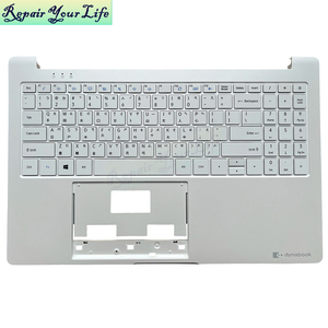 แล็ปท็อปแป้นพิมพ์พัลม์เรสท์ TW ภาษาจีนแบบดั้งเดิมสำหรับ Dynabook Satellite Pro C50-J D0K-V6505H XN16R-156 MB3331003 สีขาวตัวอักษรใหญ่ - Product Image 1