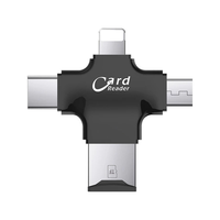 Gran oferta 4 todo en 1 USB 3,0 OTG lector de tarjetas TF lector de tarjetas de memoria tipo C USB C Micro USB memoria Pendrive OTG Key Flash Drive