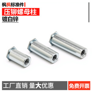 Insertos de Rosca Métrica M3 M4 M5 M6, Tuercas de Acero al Carbono Zincado para la Industria de la Construcción - Product Image 5