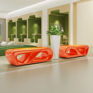 Shopping Mall Fiberglass <b>Leisure</b> Seat Outdoor Garden Creative Tree Pool <b>Bench</b> Public Waiting Area Resting Trees Customized H0925 - Product Image 5