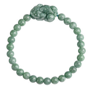 Pulsera de Jadeíta Natural Pixiu, Joyería para Mujer, Diseño Original, Joyería Verde, Regalo con Certificado de Tasación SL120 - Product Image 5