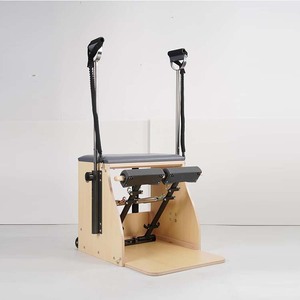 Équipement de studio en bois d'érable - Chaise de Pilates combinée pour le yoga corporel et la remise en forme, avec poignée et anneau de traction, axée sur la santé - Product Image 1