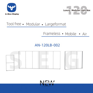 A-New cadre photo en aluminium snap textile led boîte à lumière boîtes à lumière textiles stand d'exposition en aluminium - Product Image 2