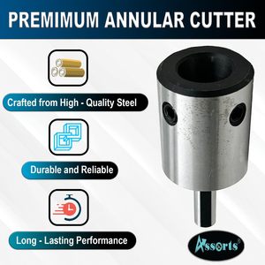 Adaptador de mandril plano redondo de acero al carbono para herramientas industriales, con componentes de cojinete, vástago hembra de 3/4, compatible con Weldon - Product Image 2