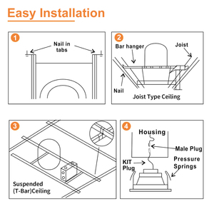 4 inch Xây Dựng Mới lõm nhà ở IC đánh giá không khí chặt chẽ trần Downlight có thể với Hộp nối E26 vít cơ sở ul-được liệt kê - Product Image 6