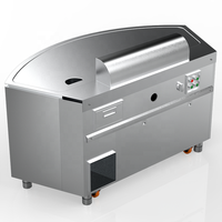 380V 8KW Hochleistungs-Gewerbe-Teppanyaki-Grilltisch 20mm Dicke Legierungsstahlplatte Hibachi-Grill für Hotel Restaurant Catering