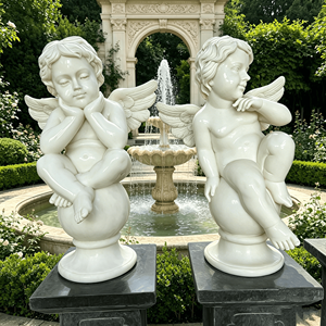 <span class=keywords><strong>Statue</strong></span> de chérubin <span class=keywords><strong>en</strong></span> marbre grandeur nature <span class=keywords><strong>pour</strong></span> <span class=keywords><strong>jardin</strong></span> ou intérieur, décoration <span class=keywords><strong>pour</strong></span> la maison ou l'extérieur - Product Image 1