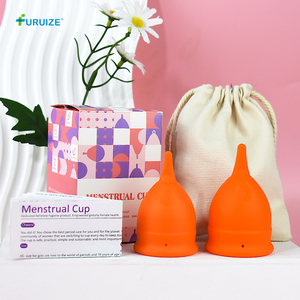 Furuize OEM Boîte d'emballage personnalisée Coupe menstruelle Économique 100% Silicone de qualité médicale Coupe menstruelle réutilisable Coupe menstruelle - Product Image 1