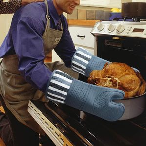 Maniques de cuisine imprimées en coton et silicone, lavables, durables, réutilisables, antidérapantes, anti-brûlure, écologiques, compatibles lave-vaisselle - Product Image 4