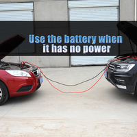 Câble de démarrage pour batterie automobile, fil de connexion d'allumage, 4 m, âme en cuivre pur épais, outil de charge de véhicule, outil d'urgence (commun à tous)