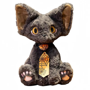 Lindo Peluche con Forma de Gato, Muñeco de Gato Sentado con Pelo Rizado, Adorno Decorativo Móvil, Regalo para las Fiestas - Product Image 6