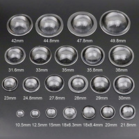 Vente en gros 18mm 23mm 36mm 57mm 66mm 100mm acrylique LED lampe lentille verre optique Pmma PC LED lentille pour COB lampe de croissance