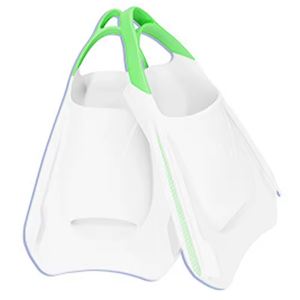 Adult Training Swim Flipper Wholesale New Custom Logo Kids Surfing Short Fins Professional Silicone Swimming Fins Open Heel - Product Image 2