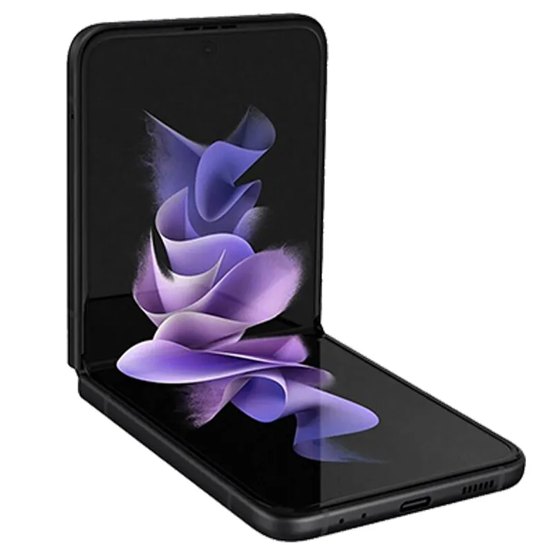 Flip4 3d Cover Kamera Glas falten schwarz matt matt schlank für Samsung Galaxy Z Flip 3 Handy hülle