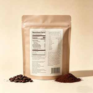 Poudre de <span class=keywords><strong>café</strong></span> instantané de chicorée torréfiée décaféinée de qualité supérieure, certifiée Halal et Casher, pour marque privée OEM/ODM - Product Image 2
