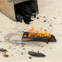 Tapis de protection pour foyer extérieur JOEN FPM 6FT X 6FT en fibre de verre enduite de silicone, résistant à la chaleur, pour les zones gazonnées et les barbecues