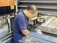Machine à percer latérale à 4 broches pour le travail du bois JIYU CS-2800, pour le fraisage de tenons, mortaises, rainures en V, queue d'aronde et perçage de tiroirs