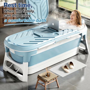 Bañera Plegable Grande de Plástico con Tapa, Portátil y Multifuncional para Adultos y Bebés - Product Image 2