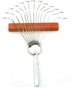 Gitar köprü eyer somun dosyaları set-13 farklı boyut iğne dosyaları ile dairesel kesiti ve 9 adet kum kağıt - Product Image 3