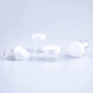 Vente en gros de pots ronds transparents en PET de qualité alimentaire de 3,5 grammes pour herbes sèches et fleurs, anti-odeur, avec couvercle noir et étiquettes personnalisables - Product Image 6