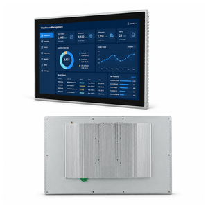 Monitor de pantalla táctil capacitiva industrial sin ventilador, completamente cerrado, IP65, resistente al agua y al polvo, pantalla integrada para automatización Kios - Product Image 1