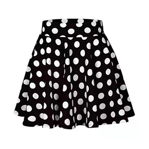 Falda de talla grande para mujer, hasta la rodilla, a la moda, básica, elástica, acampanada, informal, plisada, falda acampanada - Product Image 2