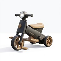 Nouveau design, tricycle électrique en plastique pour enfants, poussette, dispositif de siège multidirectionnel, 2-4 ans