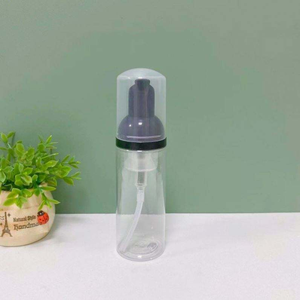Empty PP Foamer <b>Bottles</b> 60ml Cylinder Shape with Airless Pump Gold Stamp Cosmetic <b>Travel</b> Size - Product Image 2