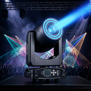 XLIGHTING - Cabeza Móvil LED <span class=keywords><strong>de</strong></span> 200W para Iluminación <span class=keywords><strong>de</strong></span> Escenarios, 13 Colores, DMX512, para DJ, Parques Temáticos y Discotecas, Decoración <span class=keywords><strong>de</strong></span> Escenarios y Locales - Product Image 1