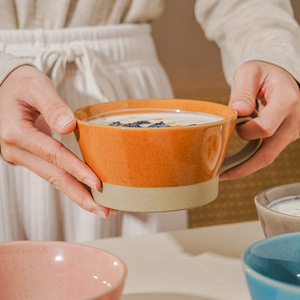 Taza de Cerámica Minimalista Creativa con Asa, Esmalte Azul, Taza Individual para Uso Doméstico, Estilo Nórdico, Verano 2024 - Product Image 2