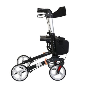 Déambulateur pliant léger en aluminium à double pliage pour personnes âgées et handicapées, outil d'assistance à la mobilité intérieure et extérieure, pliable - Product Image 5