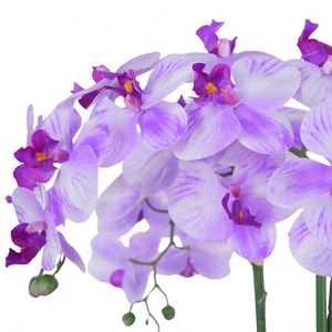 Fleurs artificielles d'orchidées Phalaenopsis en PU de haute qualité pour les décorations de mariage et de Noël, échantillon gratuit - Product Image 3
