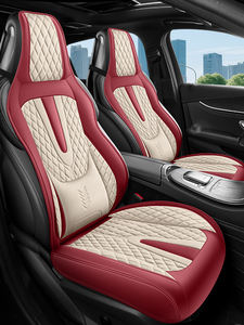 Protector de Asiento de Coche de Cuero Nappa Premium, Ajuste Universal, Accesorios Interiores para Auto, Funda de Asiento Antideslizante - Product Image 1