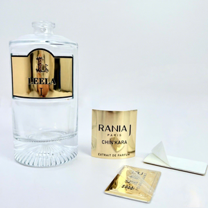 Etiqueta Metálica en Relieve 3D de Papel de Aluminio, Etiqueta Adhesiva Duradera con Logotipo para Botellas de Perfume, para Uso Artesanal, Etiquetas de Embalaje - Product Image 1