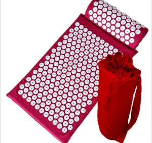 Matras dan bantal pijat akupuntur, Set tikar dan bantal pijat punggung & leher penghilang nyeri kronis dan pemijat tubuh bantal akupunktur # ZC-01 - Product Image 5